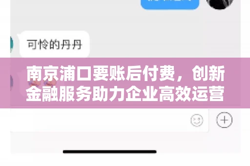 南京浦口要账后付费，创新金融服务助力企业高效运营