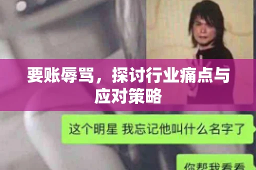 要账辱骂，探讨行业痛点与应对策略