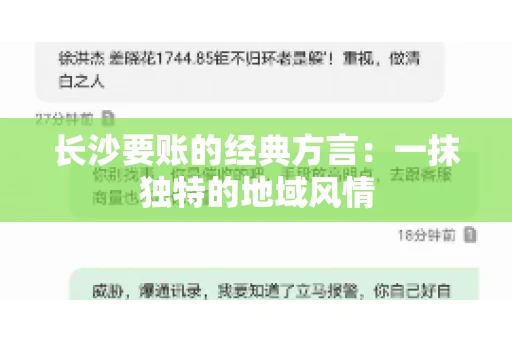 长沙要账的经典方言：一抹独特的地域风情
