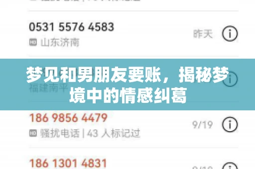 梦见和男朋友要账，揭秘梦境中的情感纠葛