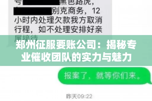 郑州征服要账公司：揭秘专业催收团队的实力与魅力