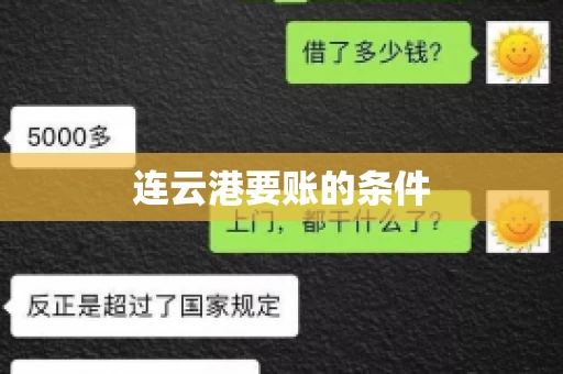 连云港要账的条件