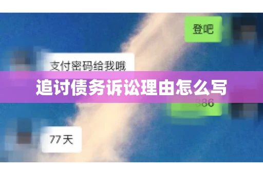 追讨债务诉讼理由怎么写