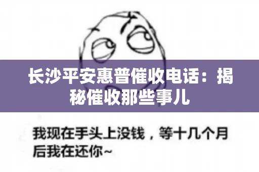 长沙平安惠普催收电话：揭秘催收那些事儿